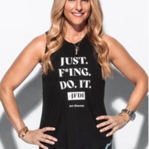 PELOTON Jenn Sherman Just F*ing Do It Tank